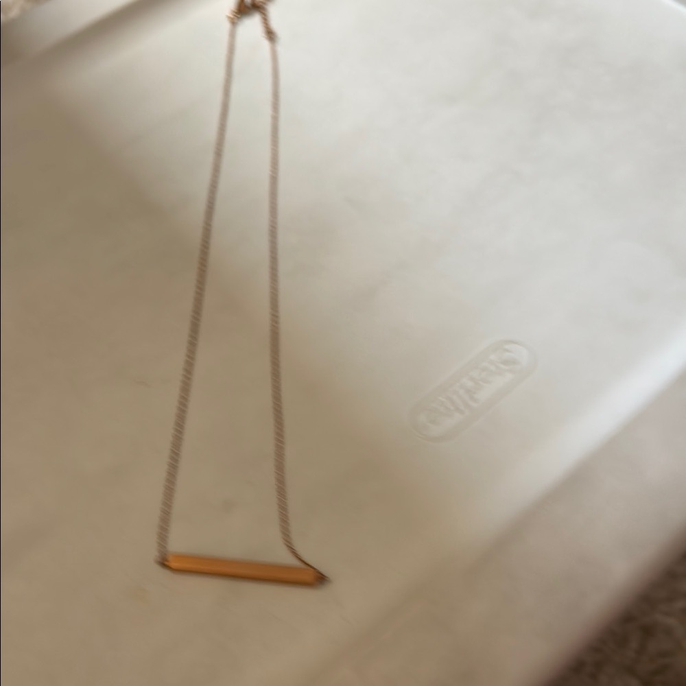 Elegant Gold Bar Necklace